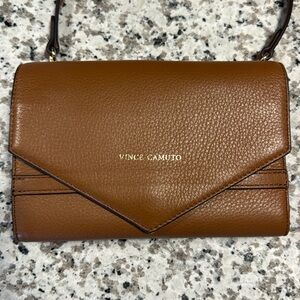 Brown Vince camuoto crossbody